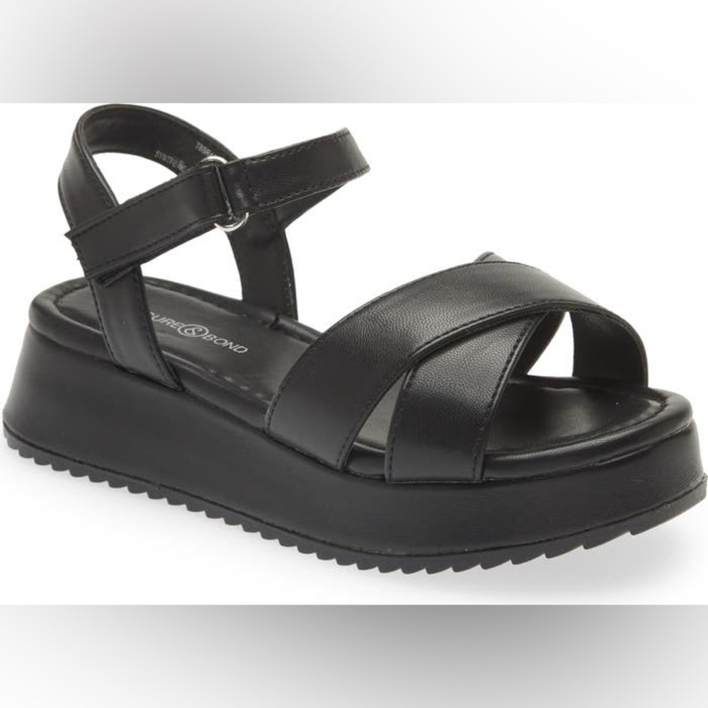 Braelynn Platform Sandal Treasure & Bond Black Platform Sandals size 1